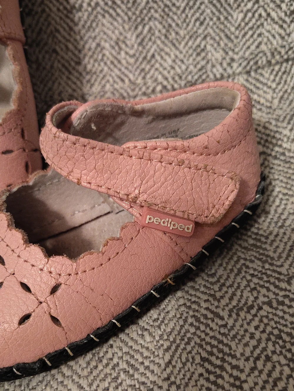 Pedipeds Pink Leather Loafer Shoe